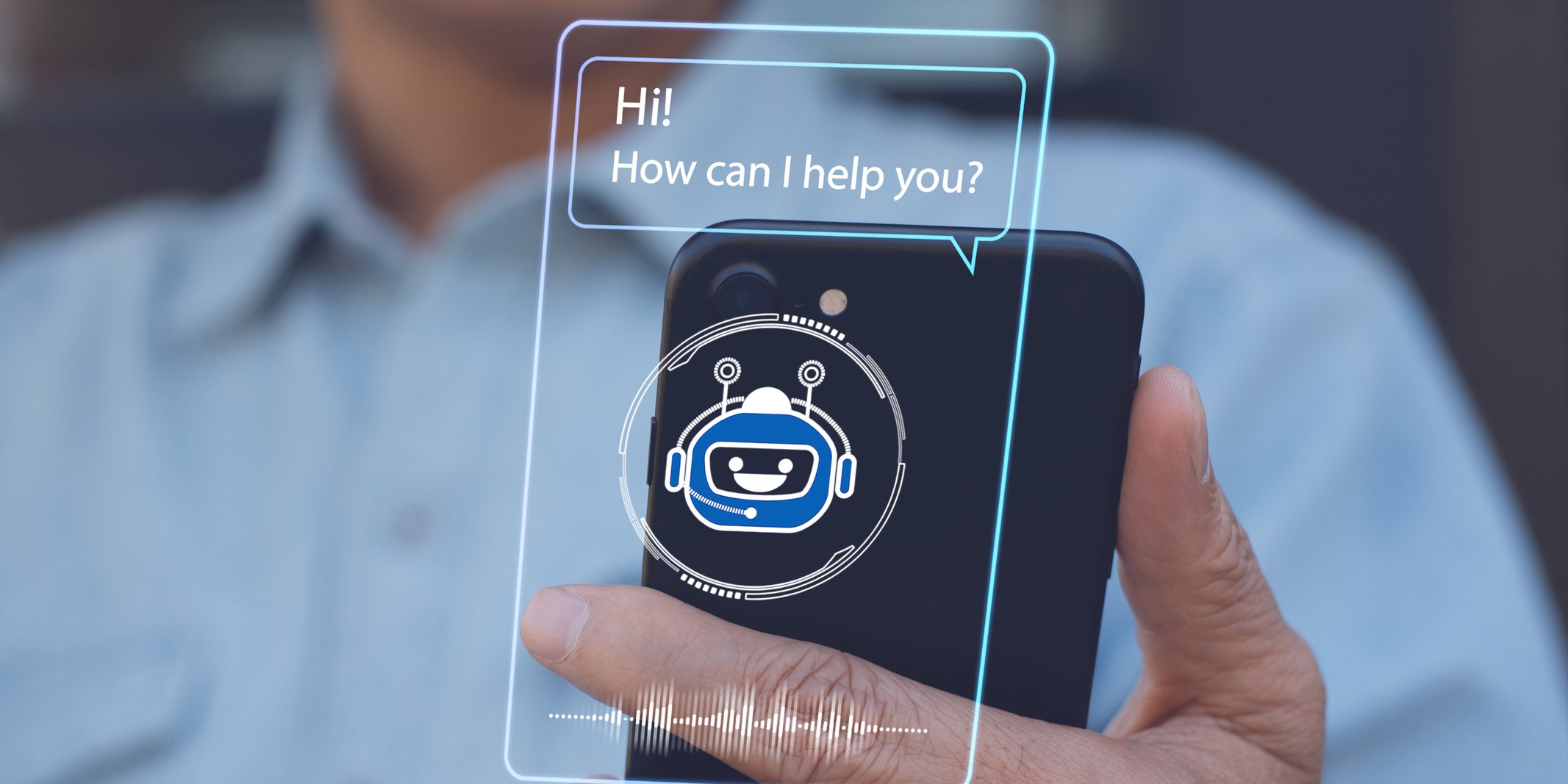 customer engaging with chatbot