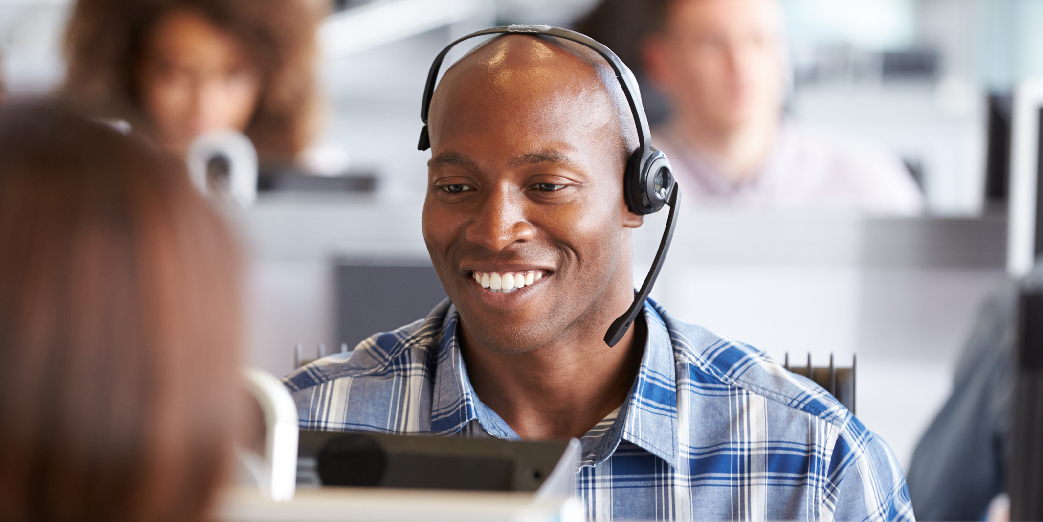 engaged contact center agent