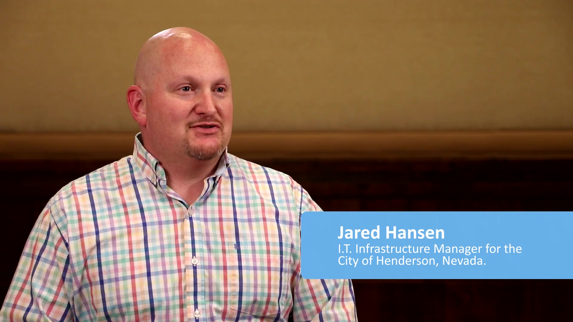 Jared Hansen, IT Infrastructure Manager for the City of Henderson, Nevada